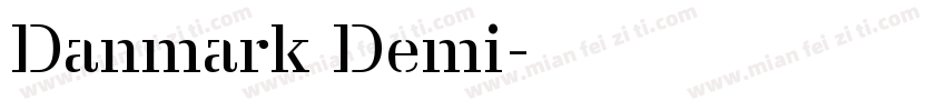 Danmark Demi字体转换